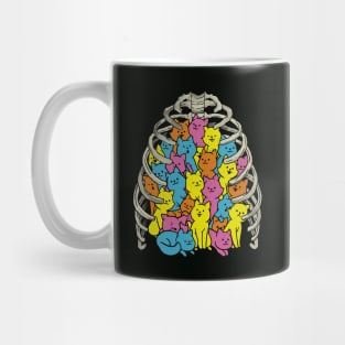 Neko Cat Ribcage Colorful by Tobe Fonseca Mug